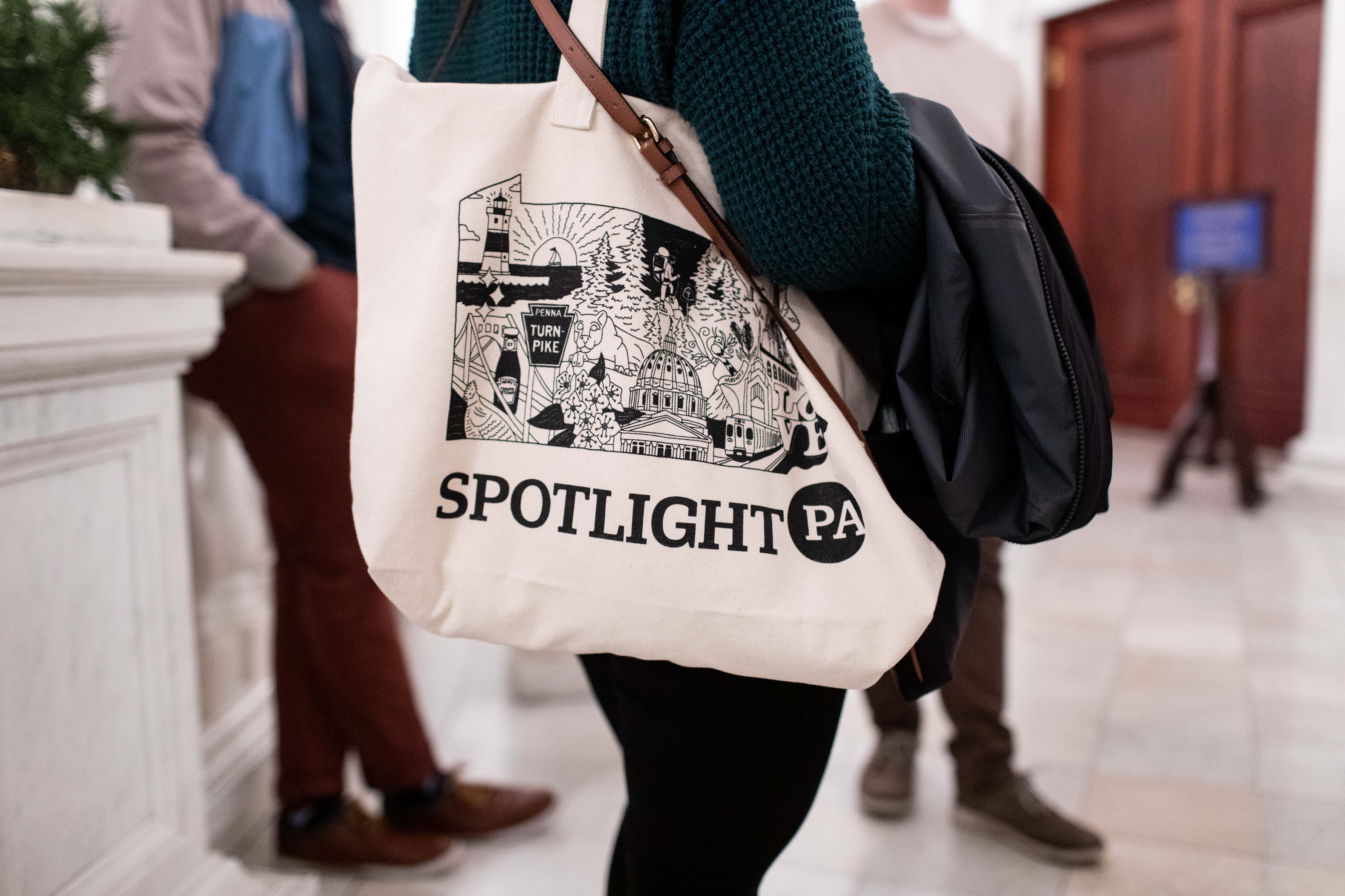 A Spotlight PA totebag