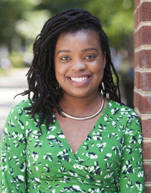 A photo of Cheryl Thompson-Morton in a green shirt.